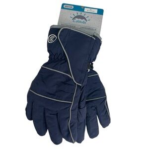 CaliKids Kids Size XL 8-12 Yr Navy Waterproof Winter Gloves NWT